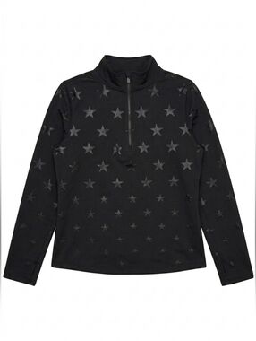 NWT - ​DKNY Sport NWT Black Star Print Mock Neck Quarter-Zip Pullover